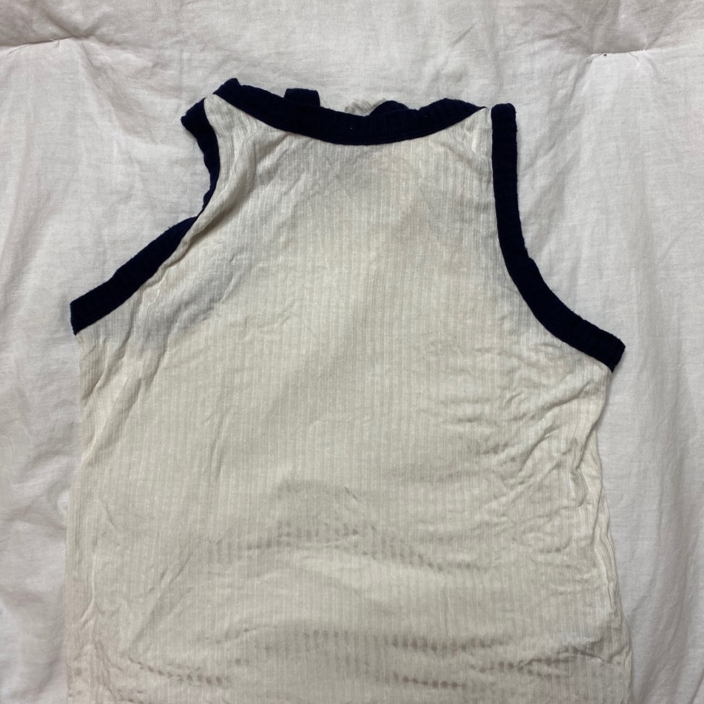 White ribbed tank top
